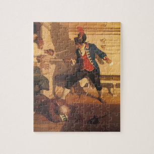 Vintage Pirate Captain, Sword Fight by NC Wyeth Jigsaw Puzzle
