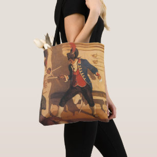 Vintage Pirate Captain, Sword Fight by NC Wyeth Tote Bag