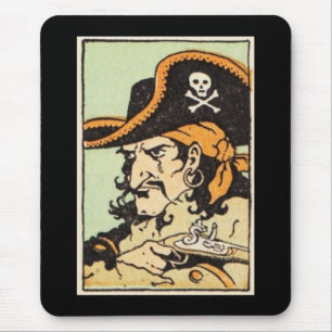 Vintage Pirate Mouse Mat