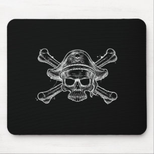 Vintage Pirate Skull And Crossbone Skeleton Jolly Mouse Mat