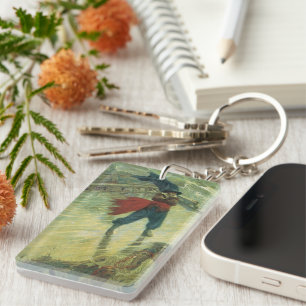 Vintage Pirate, The Flying Dutchman by Howard Pyle Key Ring