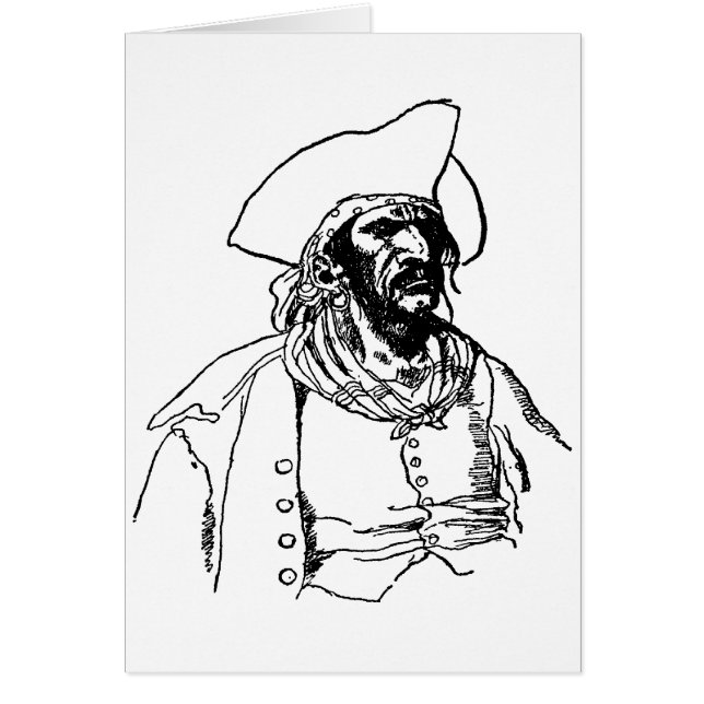 Vintage Pirates, a Buccaneer Sketch by Howard Pyle (Front)