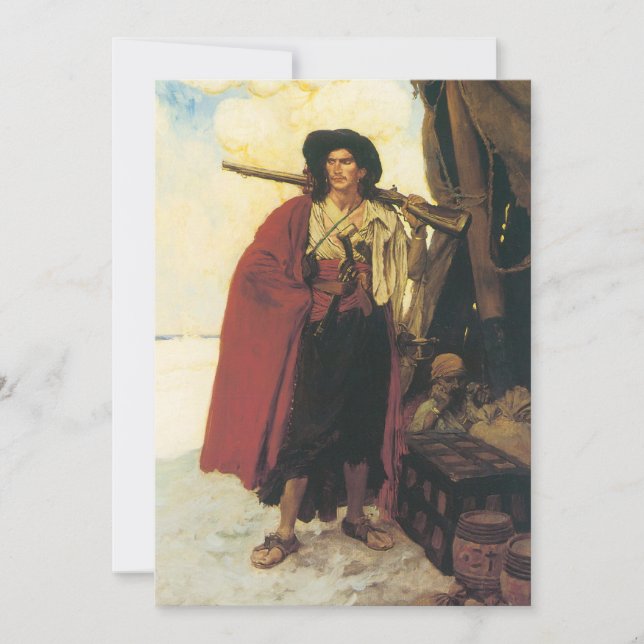 Vintage Pirates Buccaneer was a Picturesque Fellow (Front)