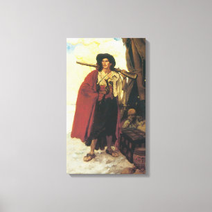 Vintage Pirates Buccaneer was a Picturesque Fellow Canvas Print