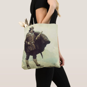 Vintage Pirates, Captain Bill Bones by NC Wyeth Tote Bag