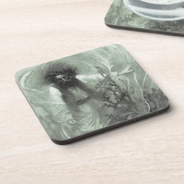 Vintage Pirates, Captain Goldsack by Howard Pyle Coaster (Left Side)