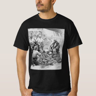 Vintage Pirates Counting their Treasures and Loot T-Shirt