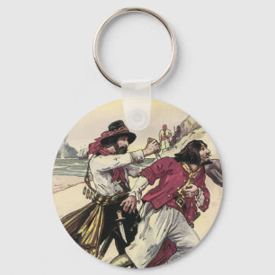 Vintage Pirates, Duel till the Death on the Beach Key Ring