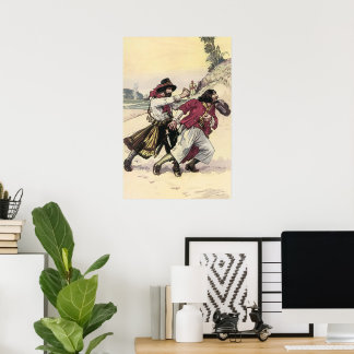 Vintage Pirates, Duel till the Death on the Beach Poster