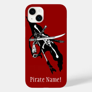 Vintage Pirates Flag, Jolly Roger Skull Crossbones Case-Mate iPhone 14 Plus Case