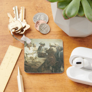 Vintage Pirates, Preparing for Mutiny by NC Wyeth Key Ring