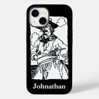 Vintage Pirates Sketch of a Captain by Howard Pyle