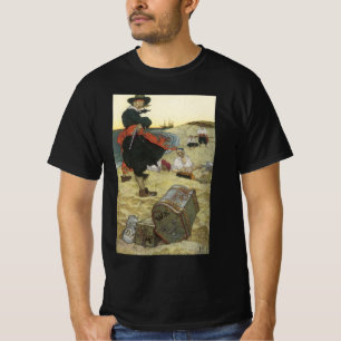 Vintage Pirates, William Kidd Burying Treasure T-Shirt