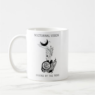Vintage Pisces Astrology Line Art Coffee Mug