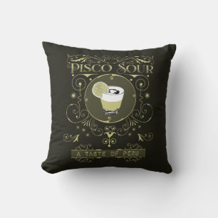 Vintage Pisco Sour Cushion