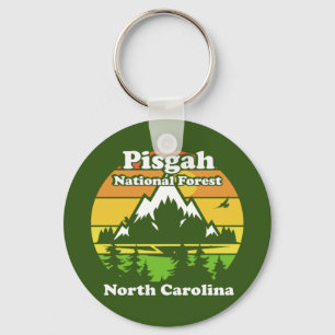Vintage Pisgah National Forest North Carolina Key Ring