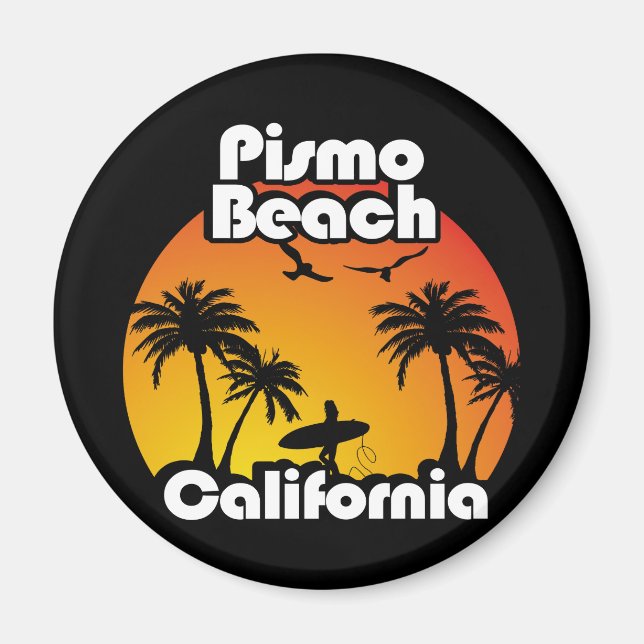 Vintage Pismo Beach California Magnet (Front)