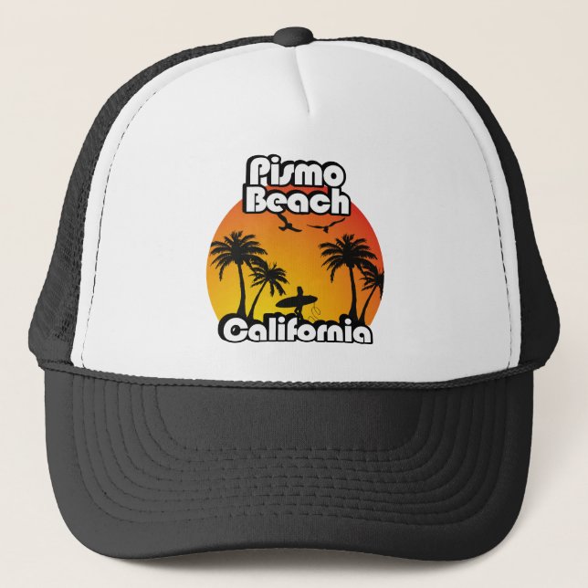 Vintage Pismo Beach California Trucker Hat (Front)