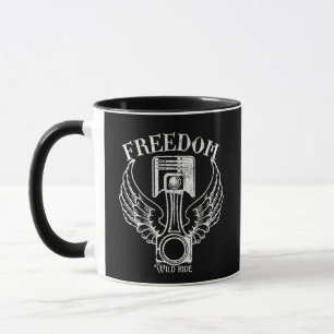 vintage piston retro wings piston mug