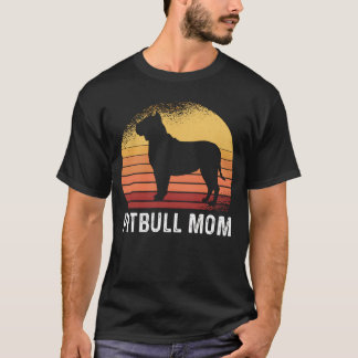 Vintage Pitbull Mom Pitbull Dog Owner boy T-Shirt