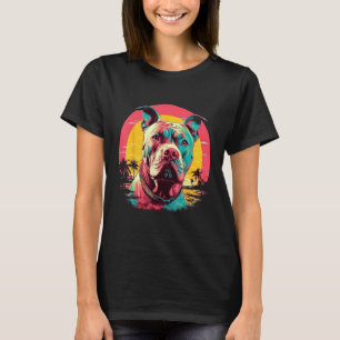 Vintage Pitbull  Sunset T-Shirt