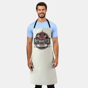 Vintage Pitmaster BBQ Logo Personalised Apron