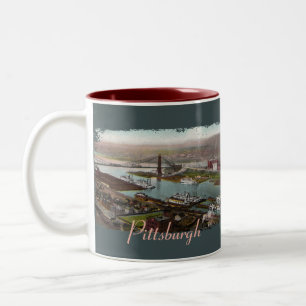 Vintage Pittsburgh 1800s Coffee Mug