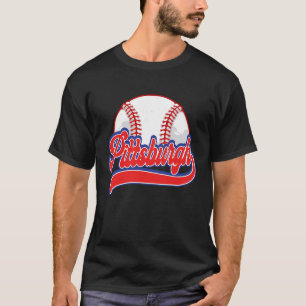 Vintage Pittsburgh Cityscape Baseball Men Women K T-Shirt