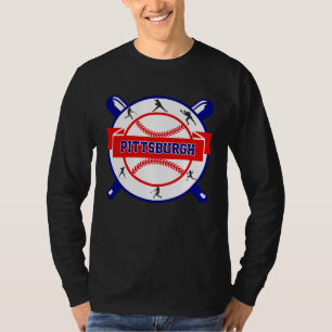 Vintage Pittsburgh Cityscape Baseball Men Women K T-Shirt