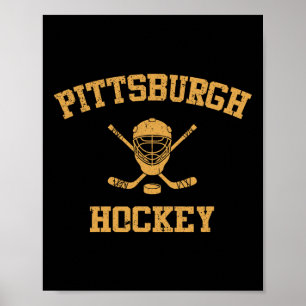 Vintage Pittsburgh Hockey  Poster