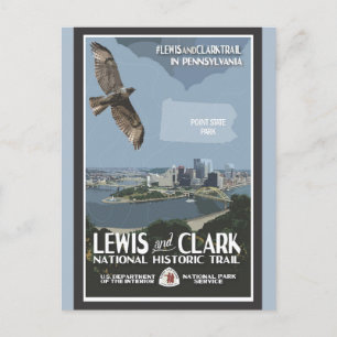 Vintage Pittsburgh Pennsylvania National Park Postcard