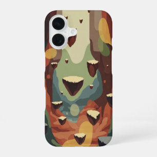 Vintage Pixel-Arcade Fantasy Canyon iPhone 16 Case