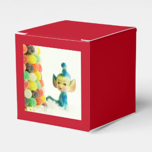 Vintage Pixie Elves Holly & Belle for Christmas Favour Box