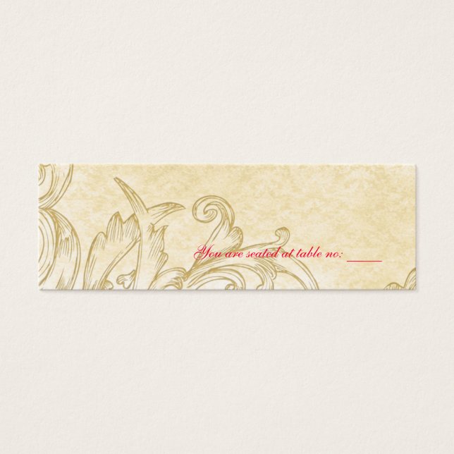 Vintage Place Card (Front)