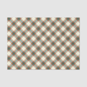 Vintage Plaid Chequered Tissue Paper