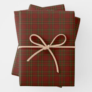 Vintage Plaid Classic Tartan Wrapping Paper Sheet