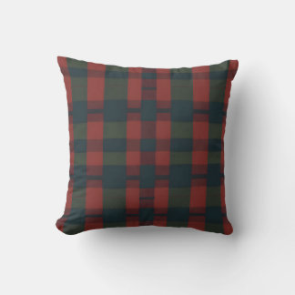 vintage plaid curtain fabric cushion