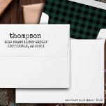 Vintage Plaid Custom Return Address Christmas Envelope<br><div class="desc">Introducing our Vintage Plaid Custom Return Address Christmas Envelopes, the ideal addition to your holiday correspondence. These envelopes feature a timeless and rustic buffalo plaid tartan design in a rich emerald green, adding a touch of festive elegance to your personalised Christmas stationery. Designed for convenience and style, these pre-addressed return...</div>