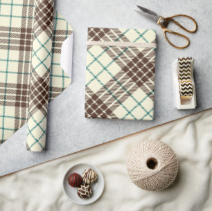 Vintage Plaid Wrapping Paper