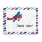 Vintage Plane Airmail Thank you