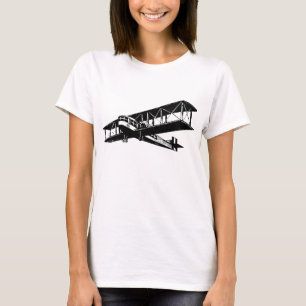 Vintage Plane - Black T-Shirt