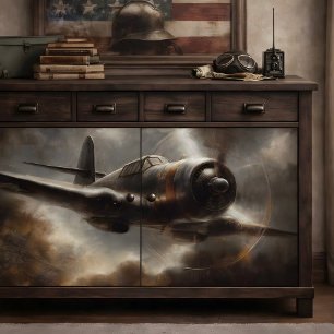 Vintage Plane Decoupage Tissue Paper