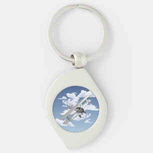Vintage Plane Key Ring