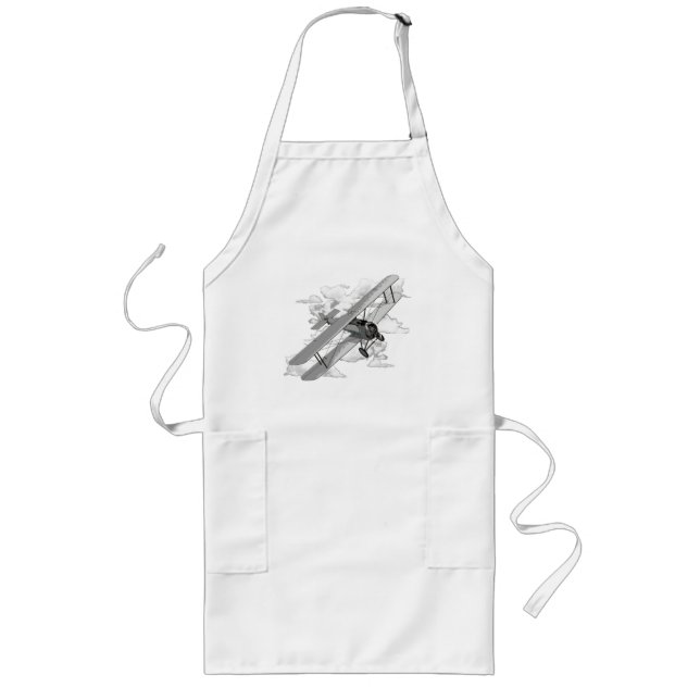 Vintage Plane Long Apron (Front)