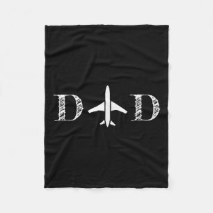 Vintage Plane Lot Dad For Fathers Day Gift Husband Fleece Blanket
