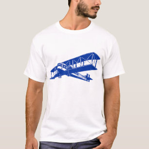Vintage Plane - Navy Blue T-Shirt