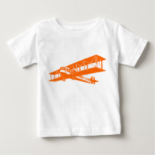 Vintage Plane - Orange Baby T-Shirt