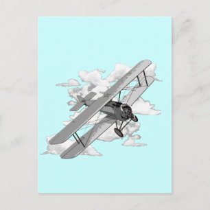 Vintage Plane Postcard