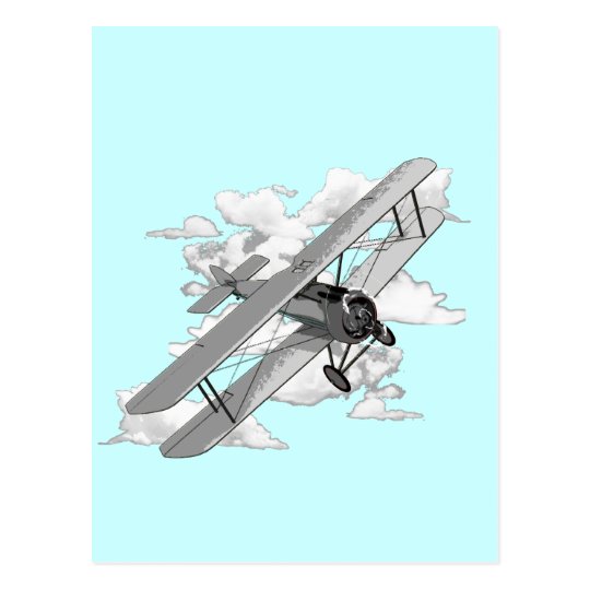 Vintage Plane Postcard