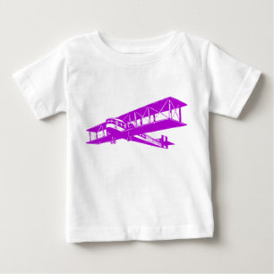 Vintage Plane - Purple Baby T-Shirt